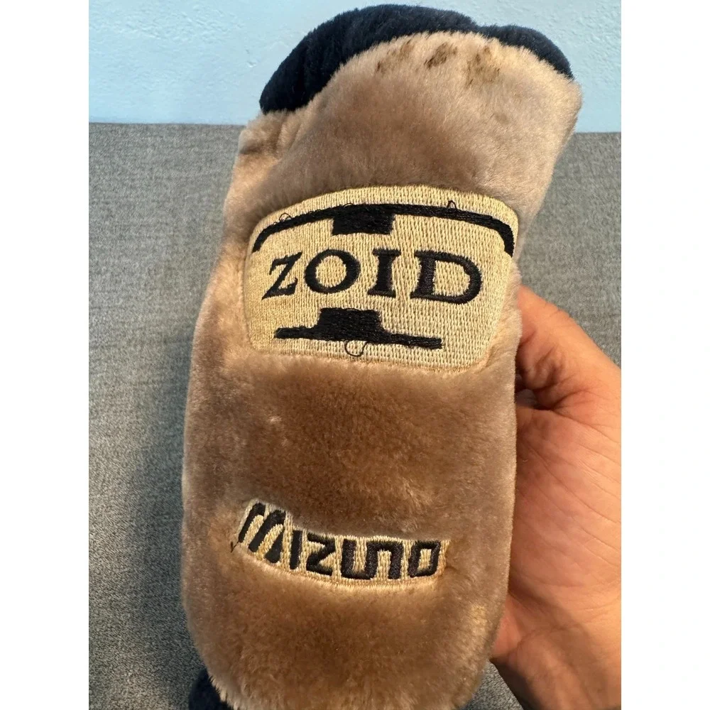 Vintage Mizuno T-Zoid Golf Driver #1 Plush Fuzzy Golf Head Cover Black Brown